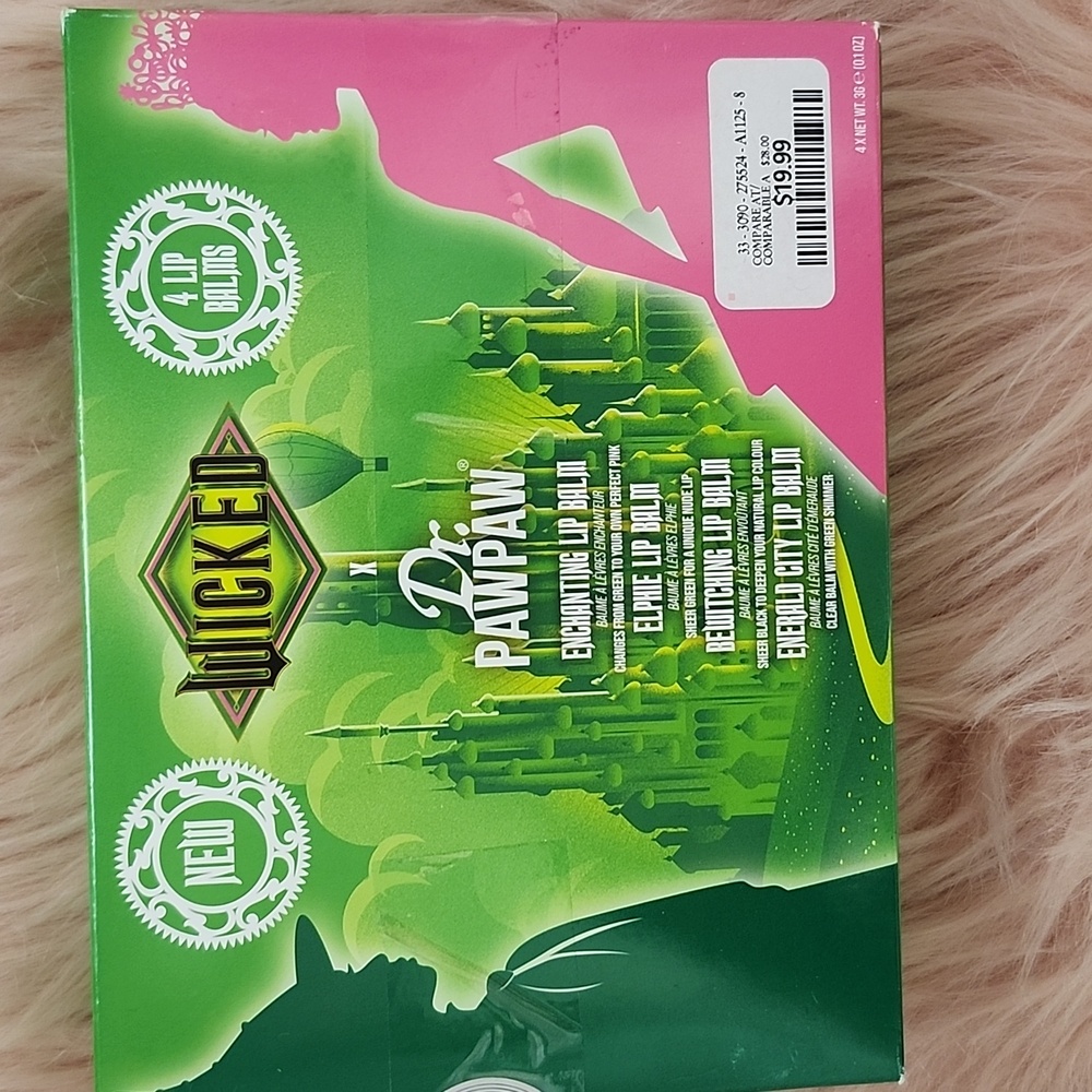 Brand New DR. PAWPAW X WICKED LIP BALM-4CT